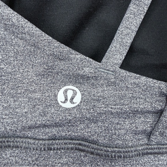 Lululemon Athletica Charcoal Strappy Sports Bra - Picture 3 of 5